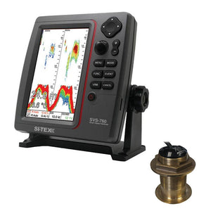 SI-TEX SVS-760 Dual Frequency Sounder 600W Kit w/Bronze 12 Degree Transducer - TRAPSKI