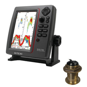SI-TEX SVS-760 Dual Frequency Sounder 600W Kit w/Bronze 20 Degree Transducer - TRAPSKI