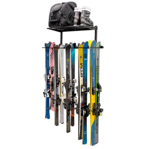 Solitude Ski Wire Shelf | Adjustable Wall Storage System | Holds 10 Pairs of Skis
