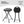 Folding Stool with Built-in Handle for Adults