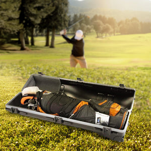 SKB Cases ATA Deluxe Standard Medium Hard Plastic Wheeled Golf Bag Travel Case