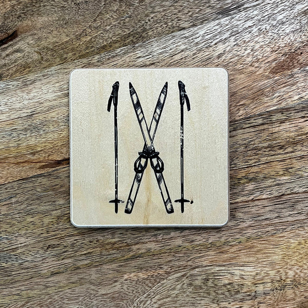 Ski Signage Coaster