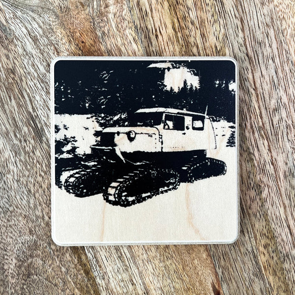 Ski Signage Coaster