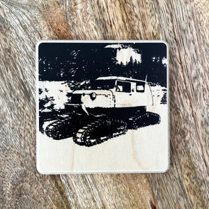 Ski Signage Coaster - TRAPSKI