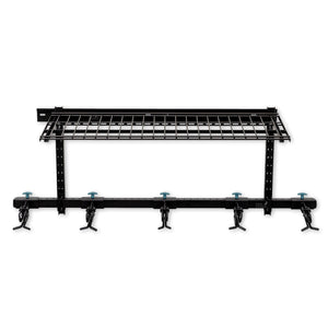 Lone Peak Ski + Shelf | Adjustable Wall Storage System | Holds 5 Pairs of Skis