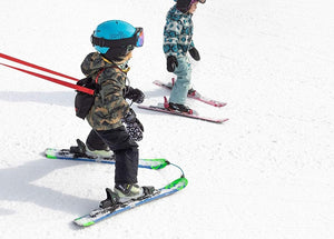 Lucky Bums Kids Ski Harness w/ Grip N' Guide Handle, 2 Leashes, & Backpack, Red