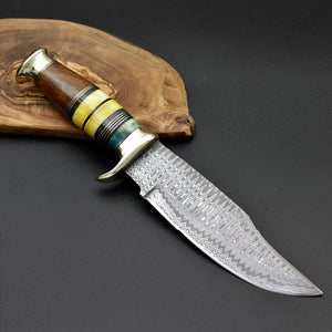 Skywalker Bowie Knife with Bone & Wood Composite Handle - TRAPSKI
