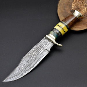 Skywalker Bowie Knife with Bone & Wood Composite Handle - TRAPSKI