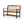 Slatted Bench with Built-In Shelf - Farmhouse Outdoor Seating - Dark Gray or Light Brown