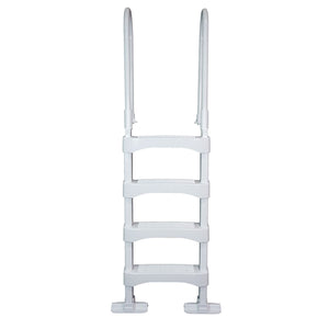Vinyl Works 4 Step Ladder for 60 Inch Pool Walls w/ Swimming Pool Ladder Mat