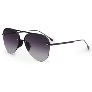 Smaller Megan 2 Faded Black - Tangle Free Aviator Sunglasses - TRAPSKI