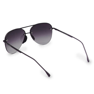 Smaller Megan 2 Faded Black - Tangle Free Aviator Sunglasses - TRAPSKI
