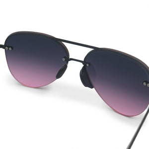 Smaller Megan 2 Faded Purple Pink - Tangle Free Aviator Sunglasses - TRAPSKI