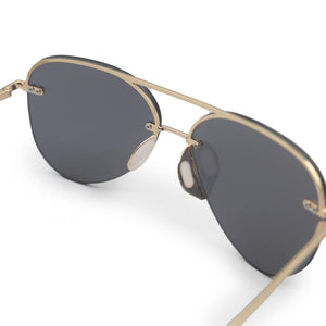 Smaller Megan 2 Mirrored Bronze - Tangle Free Aviator Sunglasses - TRAPSKI