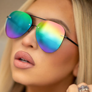 Smaller Megan 2 - Pride Aviator Sunglasses - TRAPSKI