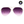 Smaller Megan 2 - Purple Metal Aviator Sunglasses with Gold Frame - TRAPSKI