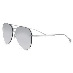 Smaller Megan 2 - Silver Metal Aviator Sunglasses - TRAPSKI