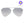 Smaller Megan 2 - Silver Metal Aviator Sunglasses - TRAPSKI