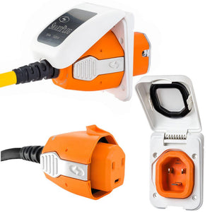 SmartPlug 30 AMP Inlet Female Cord Connector Combo - White - TRAPSKI