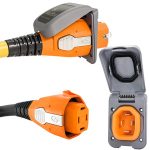 SmartPlug 50 AMP Inlet Female Cord Connector Combo - Grey - TRAPSKI