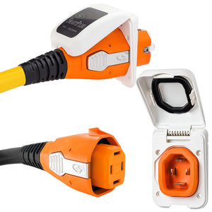 SmartPlug 50 AMP Inlet Female Cord Connector Combo - White - TRAPSKI