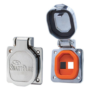 SmartPlug Data Port Case/Inlet Only - 316 SS Cover w/One Blank Plug One Open Port - TRAPSKI