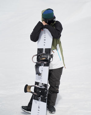 Snow Park Overhead Jacket - White & Khaki - TRAPSKI
