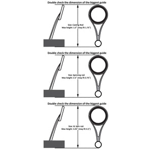 Reaction Tackle Fishing Rod Cover / Rod Sleeve / Rod Sock (2-Pack)