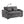 Sofa Bed With Trundle for Small Rooms with USB Ports - Dark Gray