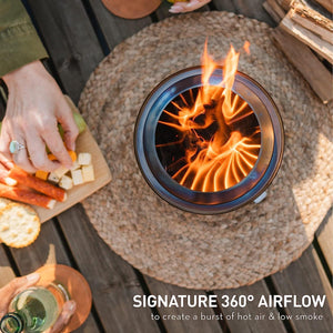 Solo Stove Mesa XL Tabletop Fire Pit with Stand | Low Smoke Outdoor Mini Fire for Urban & Suburbs | Fueled by Pellets or Wood - TRAPSKI
