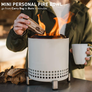 Solo Stove Mesa XL Tabletop Fire Pit with Stand | Low Smoke Outdoor Mini Fire for Urban & Suburbs | Fueled by Pellets or Wood - TRAPSKI