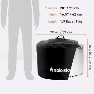 Solo Stove Shelter Protective Fire Pit Cover for Round Fire Pits Waterproof Cover Great Fire Pit Accessories for Camping and Outdoors - TRAPSKI