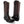 Men's  Brown Ostrich Print Cowboy Boots (H7002)
