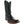 Black Square Toe Leather Cowboy Boots H4002