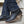 Black Square Toe Leather Cowboy Boots H4002