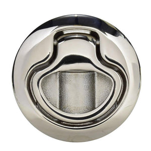Southco Flush Pull Latch Pull to Open - Non-Locking - Polished Stainless Steel - TRAPSKI