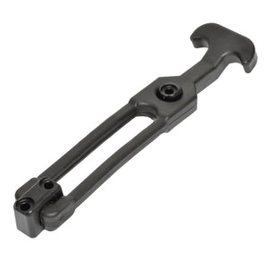 Southco T-Handle Latch w/Keeper - Pull Draw Front Mount Black Flexible Rubber - TRAPSKI