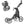 Golf Push Pull Cart with Foot Brake