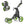 Golf Push Pull Cart with Foot Brake