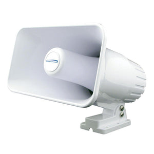 Speco 4" x 6" Weatherproof PA Speaker Horn - White - TRAPSKI