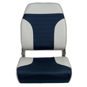Springfield High Back Multi-Color Folding Seat - Blue/Grey - TRAPSKI