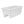 HC Companies 24 Inch Deck Rail Box Planter with Drainage Holes, White (6 Pack)