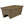 HC Companies 12-Inch Outdoor Plastic Deck Flower Planter Box, Chocolate (3 Pack)