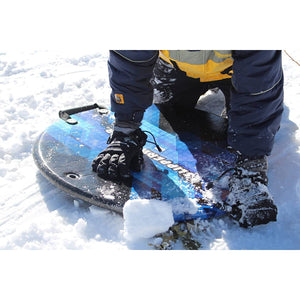 Slippery Racer Downhill Zeus Kids Foam Saucer Disc Snow Sled, Midnight (6 Pack)