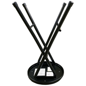 Plastic Development Group ST01 Extremely Portable Black Folding Padded Bar Stool