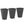 Stackable Taper Planters Set of 3 with Marble Finish