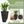 Stackable Taper Planters Set of 3 with Marble Finish