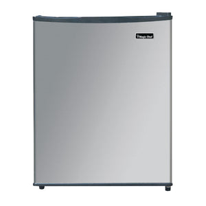 Magic Chef MCAR240SE2 2.4 Cubic Foot Mini Dorm Fridge Freezer, Stainless Steel