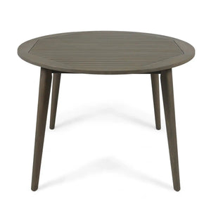 Stamford Outdoor Dining Table with Water-Resistant Acacia Wood - Dark Gray or Light Brown