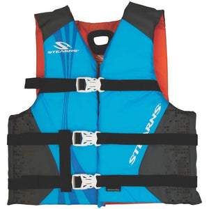 Stearns Antimicrobial Nylon Vest Life Jacket - 30-50lbs - Blue - TRAPSKI